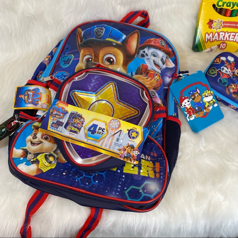 Paw patrol 4pc Backpack Set